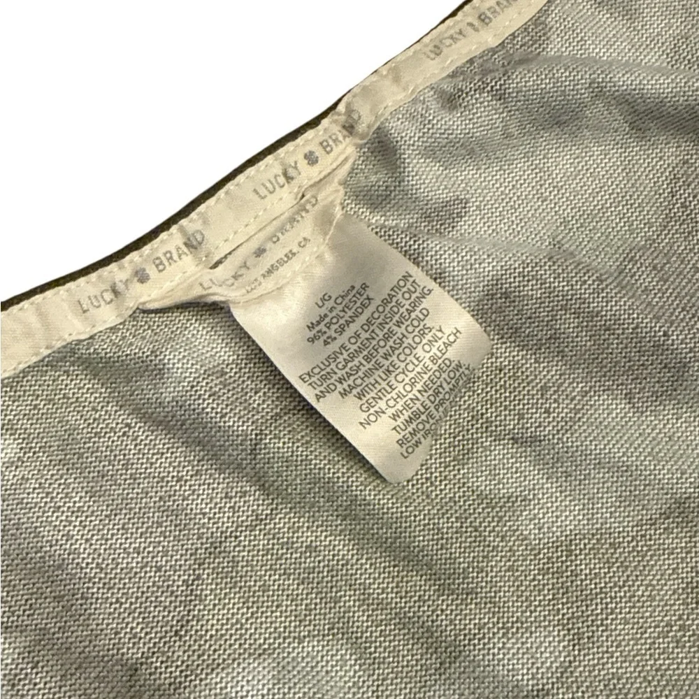 5/$25 Lucky Brand Burnout Camo Tank Top - Picture 5 of 6